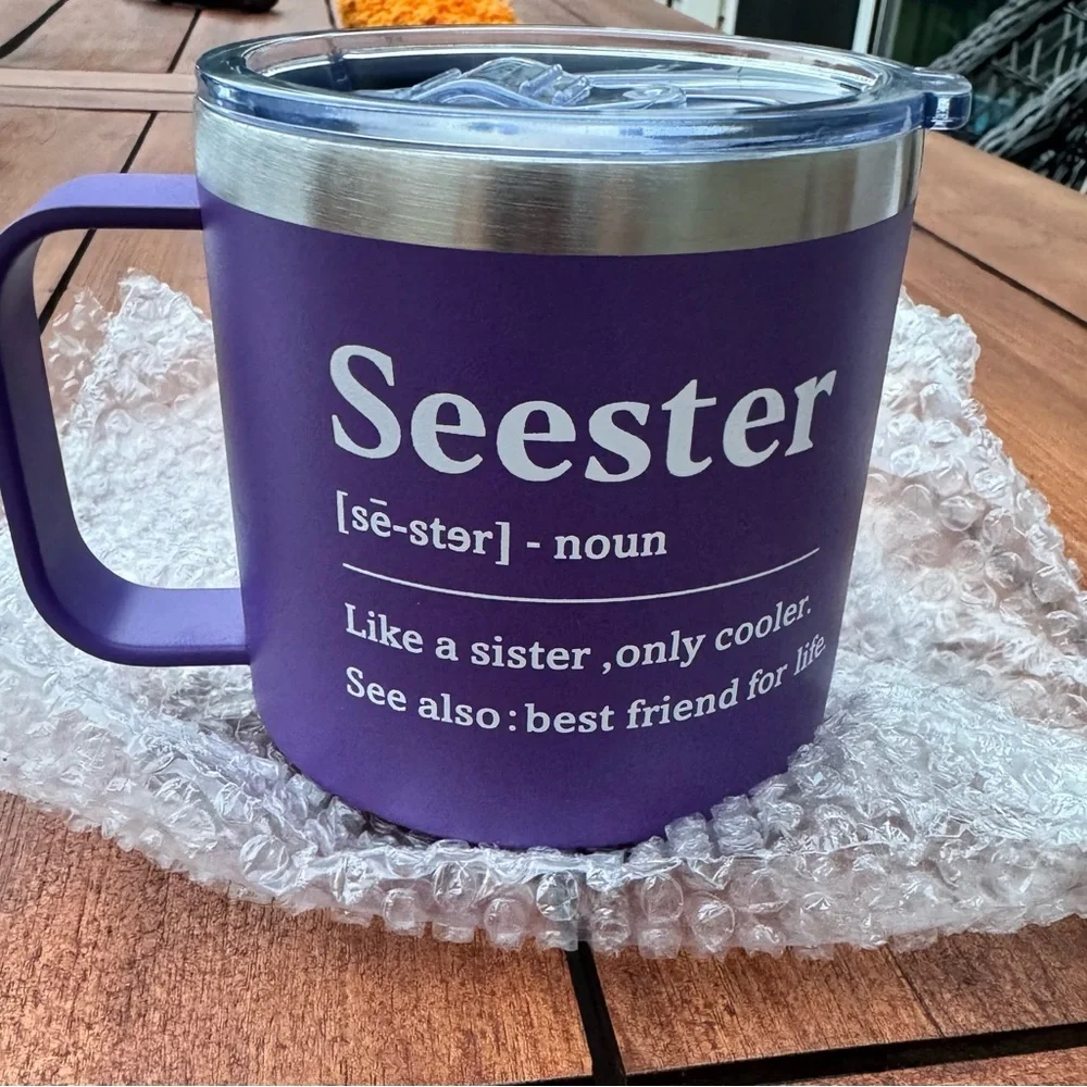 ☀️☀️Seester" Definition Mug – Funny & Heartfelt Sister Gift - Picture 1 of 10